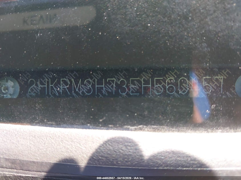 2014 Honda Cr-V Ex-L VIN: 2HKRM3H73EH560457 Lot: 44852957