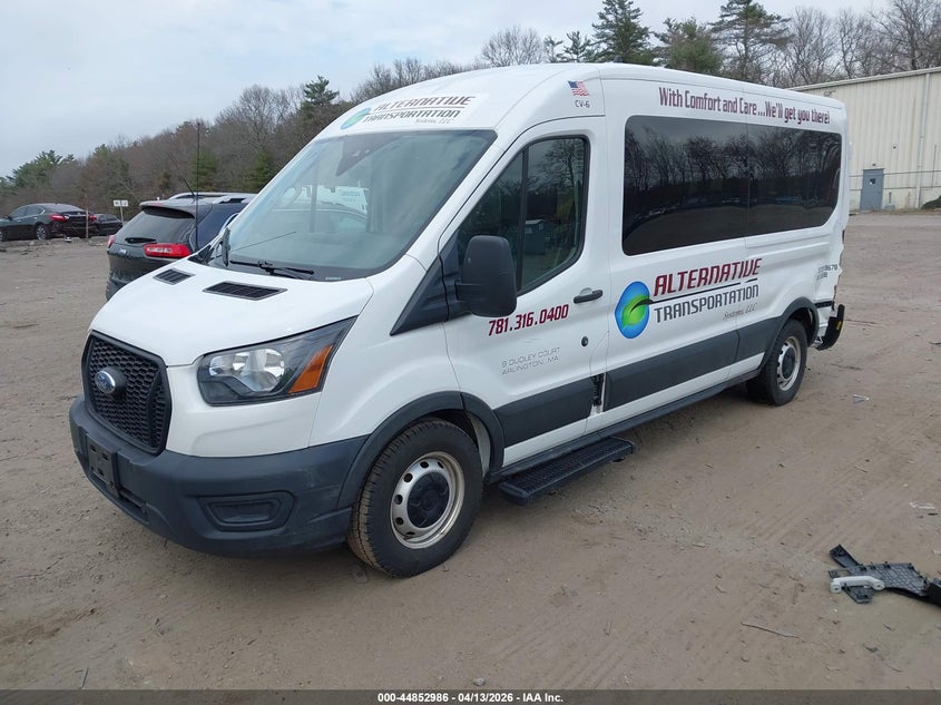 2023 Ford Transit 3.5 -350 Passenger Van Xl white Lot 111044852986 Vin 1FDAX2C87PKA36694