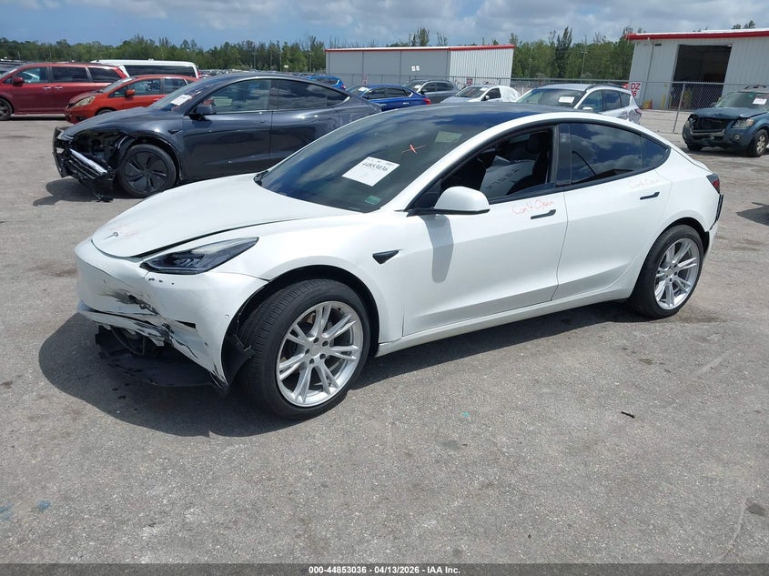 2021 Tesla Model 3 Standard Range Plus Rear-Wheel Drive white Lot 111044853036 Vin 5YJ3E1EA9MF857866