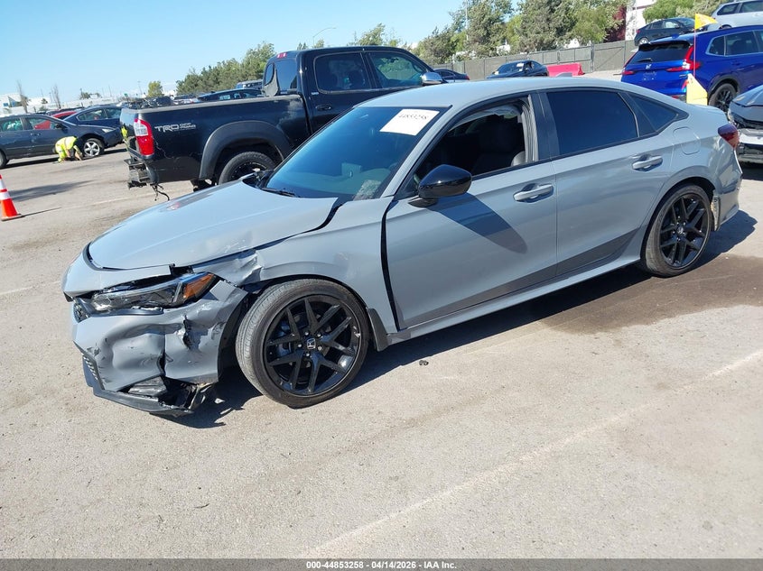 2026 Honda Civic 2.0 Sport grey Lot 111044853258 Vin 2HGFE2F52TH538114