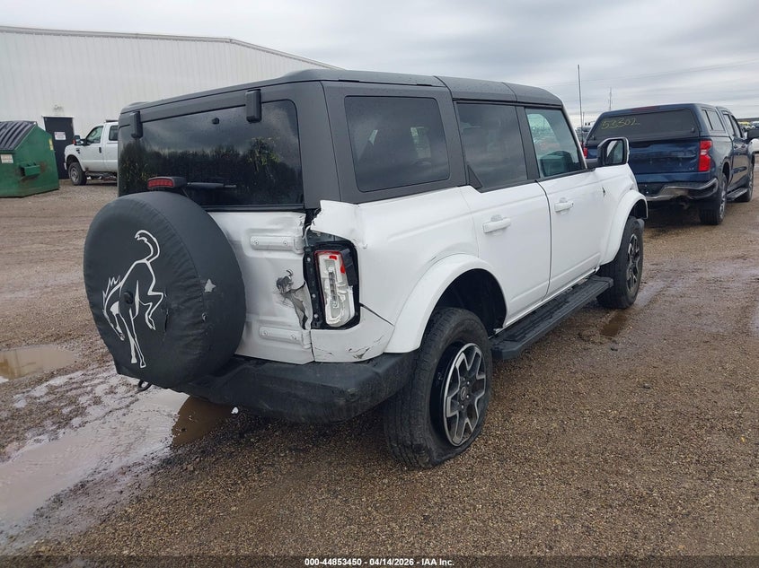 2023 Ford Bronco 2.3 Outer Banks white Lot 111044853450 Vin 1FMDE5BH7PLB50064