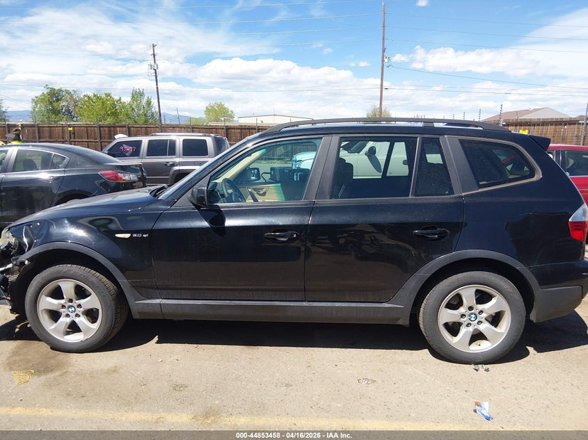 2008 BMW X3 3.0Si VIN: WBXPC934X8WJ11675 Lot: 44853458