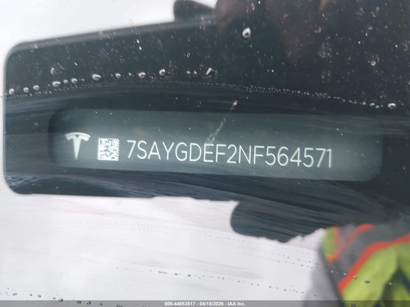 2022 Tesla Model y Performance Dual Motor All-Wheel Drive black Lot 111044853517 Vin 7SAYGDEF2NF564571