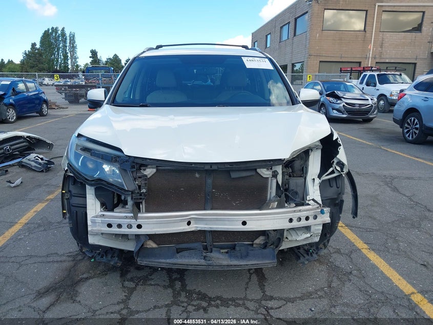 2016 Honda Pilot 3.5 Ex white Lot 111044853531 Vin 5FNYF6H36GB044079