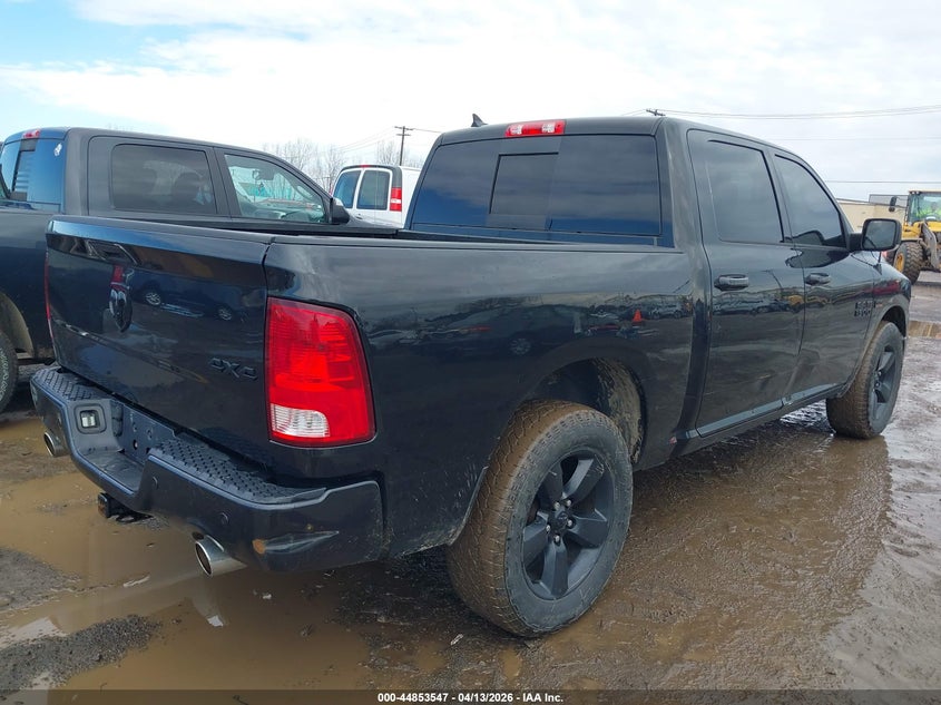 2018 Ram 1500 5.7 Ram Big Horn 4X4 5'7 Box black Lot 111044853547 Vin 1C6RR7LT2JS338556