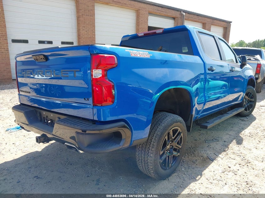 2023 Chevrolet Silverado 6.2 1500 4Wd Short Bed Lt Trail Boss blue Lot 111044853696 Vin 3GCUDFEL8PG302301