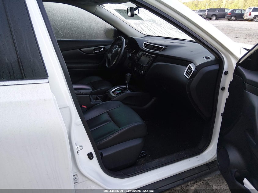 2015 Nissan Rogue 2.5 Sl white Lot 111044853729 Vin 5N1AT2MT5FC857431