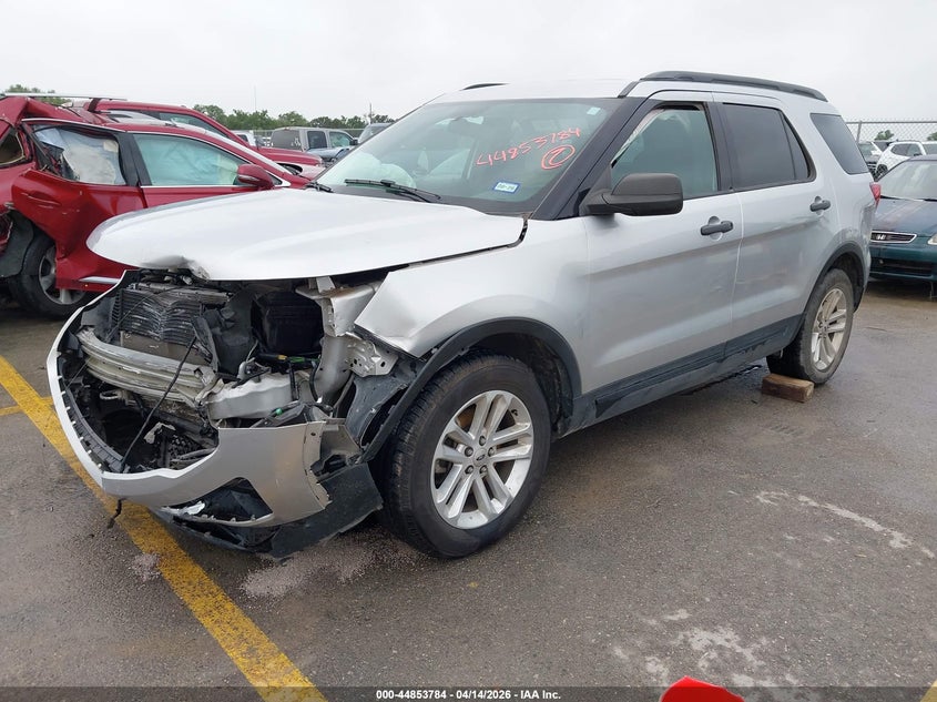 2017 Ford Explorer 2.3 silver Lot 111044853784 Vin 1FM5K7BH5HGE42654