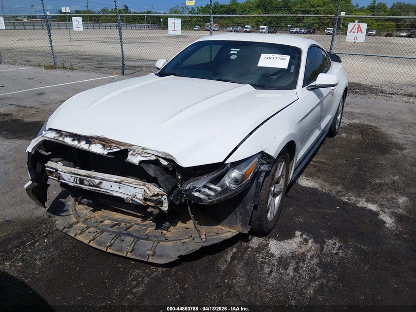 2017 Ford Mustang 3.7 V6 white Lot 111044853788 Vin 1FA6P8AM8H5270023