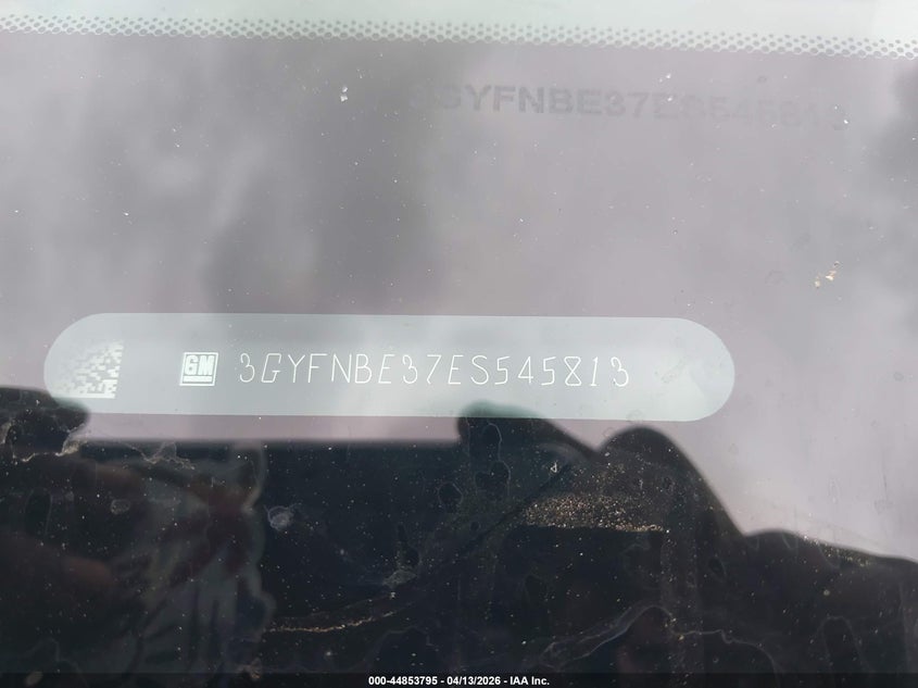 2014 Cadillac Srx Luxury Collection VIN: 3GYFNBE37ES545813 Lot: 44853795
