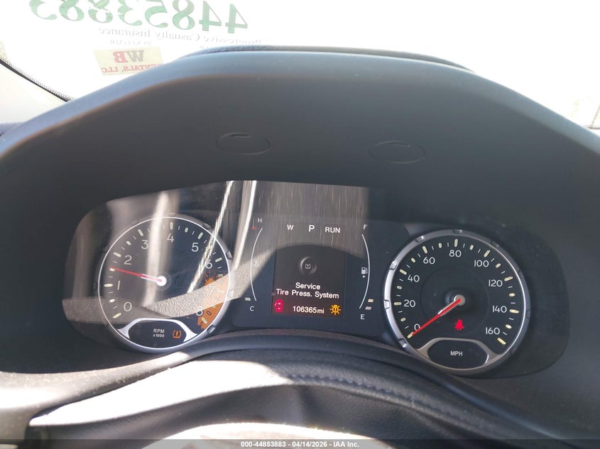 2017 Jeep Renegade Altitude Fwd VIN: ZACCJABB4HPE65756 Lot: 44853883