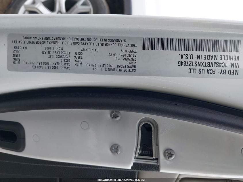 2022 Jeep Wagoneer Series Ii 4X4 VIN: 1C4SJVBTXNS127845 Lot: 44853963