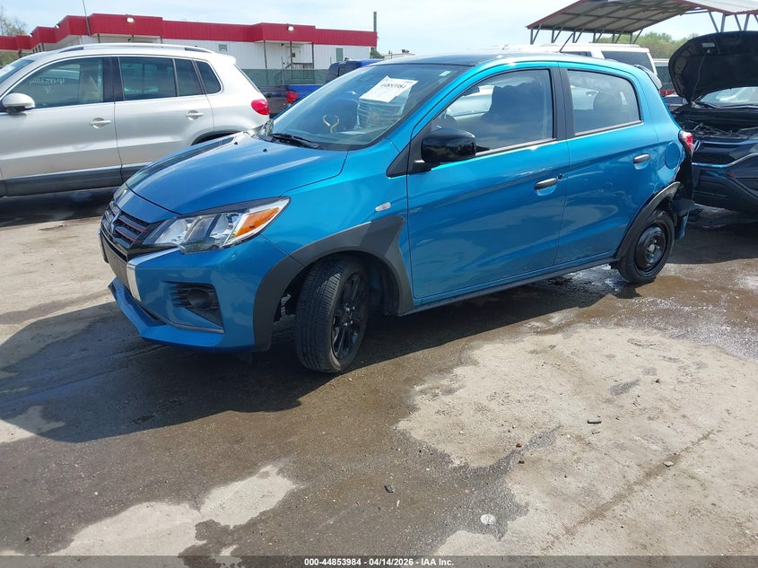 2023 Mitsubishi Mirage 1.2 Black Edition Ralliart Se blue Lot 111044853984 Vin ML32AWHJ8PH005502