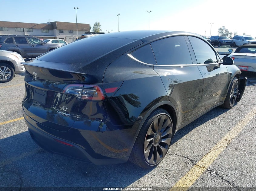 2022 Tesla Model y Performance Dual Motor All-Wheel Drive black Lot 111044854063 Vin 7SAYGDEF1NF347920
