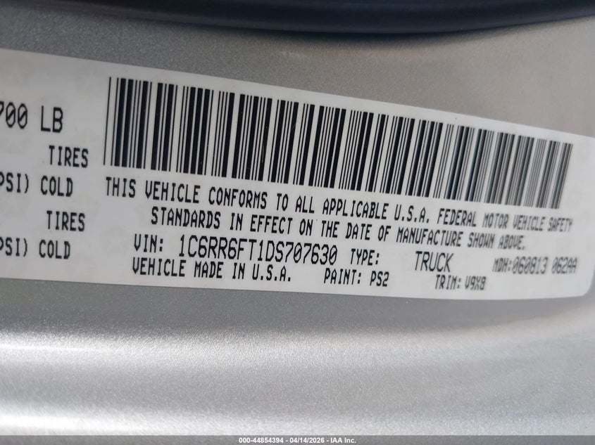 2010 Dodge Ram 1500 Slt/Sport/Trx VIN: 1D7RV1GT8AS172691 Lot: 44854394