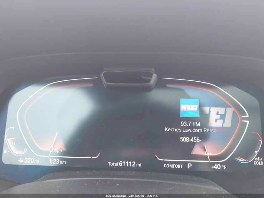 2023 BMW X5 xDrive40I VIN: 5UXCR6C03P9P50000 Lot: 44854403