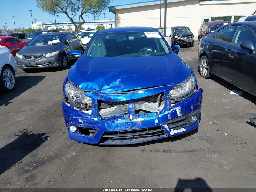 2017 Honda Civic 1.5 Ex-L blue Lot 111044854412 Vin 2HGFC1F75HH649345