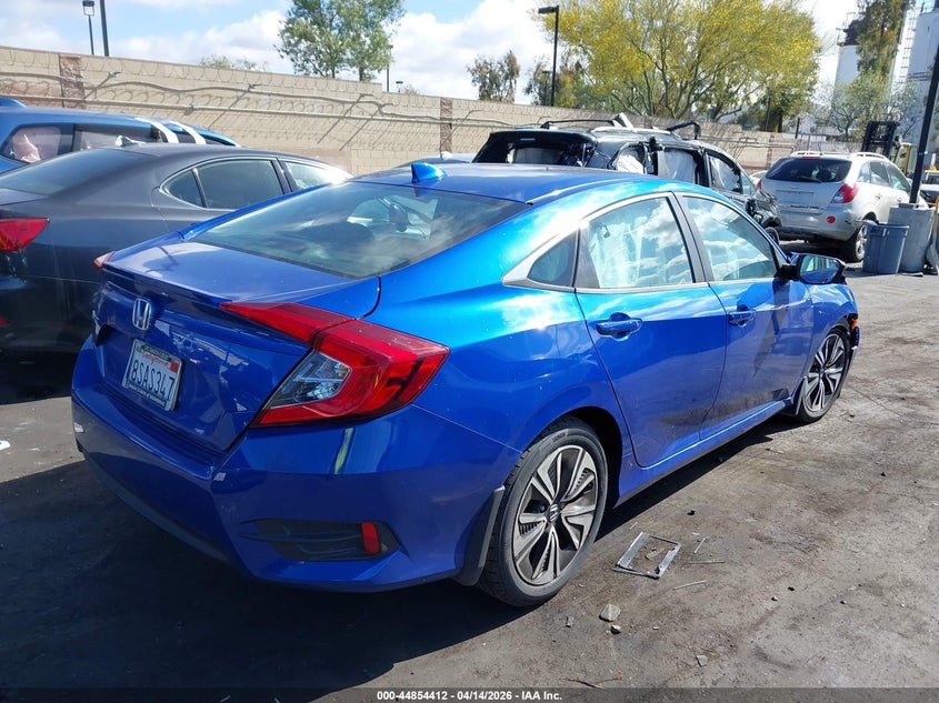 2017 Honda Civic 1.5 Ex-L blue Lot 111044854412 Vin 2HGFC1F75HH649345