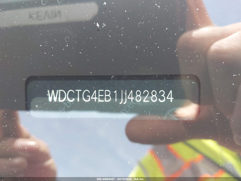 2018 Mercedes-Benz Gla 250 VIN: WDCTG4EB1JJ482834 Lot: 44854457