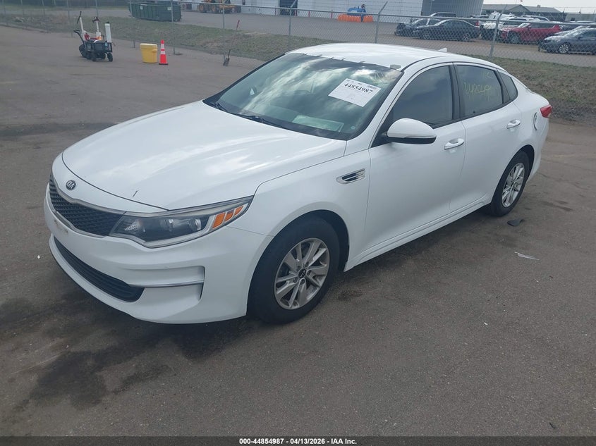 Vin: 5xxgt4l32gg053276, lot: 45352296, kia optima lx 20162