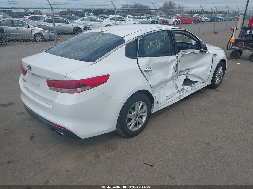 Vin: 5xxgt4l32gg053276, lot: 45352296, kia optima lx 20164
