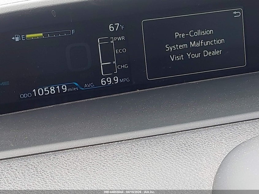 2019 Toyota Prius Prime Advanced VIN: JTDKARFP0K3107081 Lot: 44855044