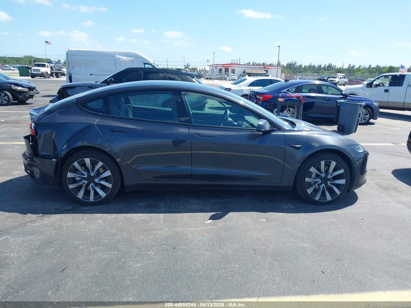 2025 Tesla Model 3 Long Range Rear-Wheel Drive Standard Rear-Wheel Drive grey Lot 111044855244 Vin 5YJ3E1EA9SF993217