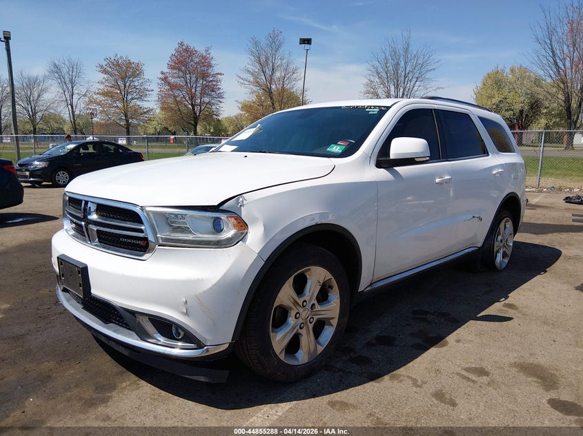 Vin: 1c4rdjdg2ec586361, lot: 45352598, dodge durango limited 20142