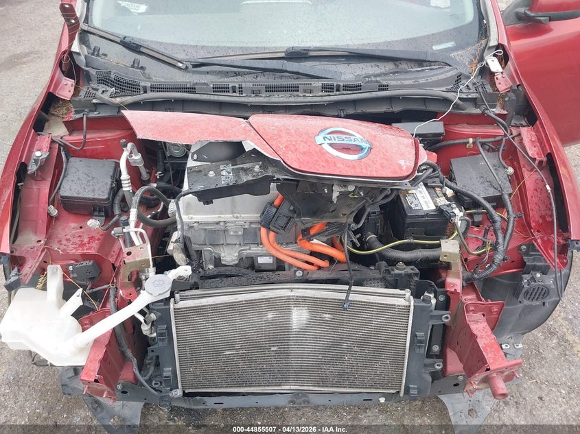 2014 Nissan Leaf S red Lot 111044855507 Vin 1N4AZ0CP0EC331532
