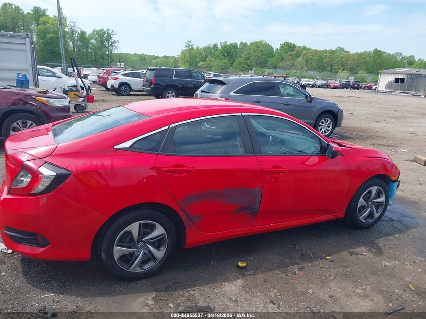 2021 Honda Civic 2.0 Lx red Lot 111044855537 Vin 2HGFC2F60MH545577