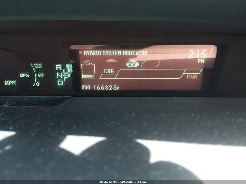 2012 Toyota Prius Three VIN: JTDKN3DU9C0336081 Lot: 44855700