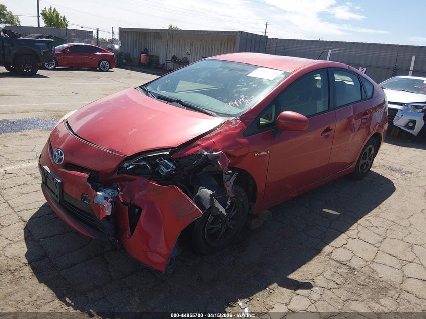 2012 Toyota Prius 1.8 Three red Lot 111044855700 Vin JTDKN3DU9C0336081