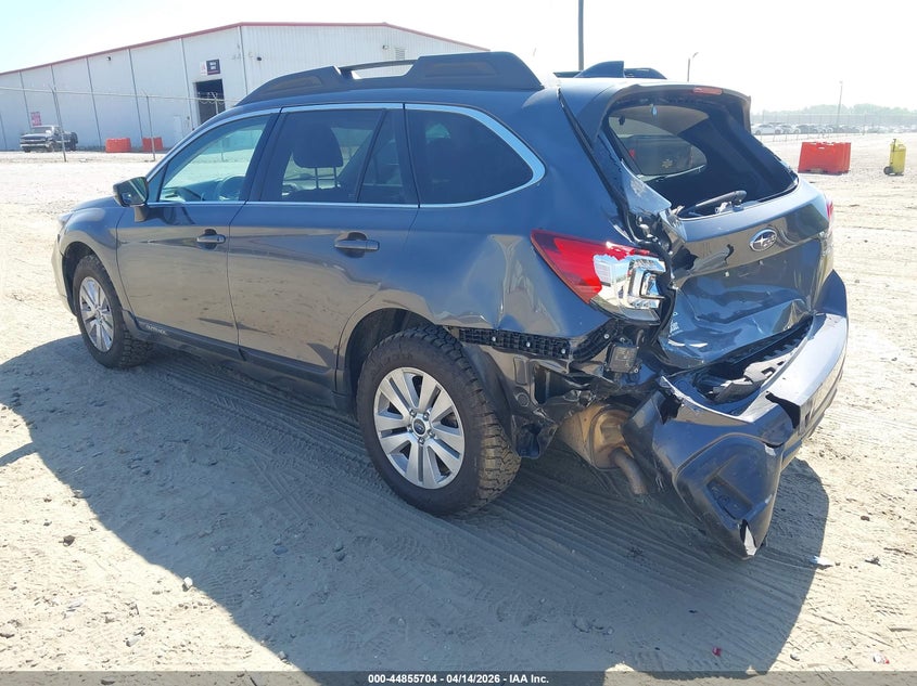 2018 Subaru Outback 2.5 2.5I Premium grey Lot 111044855704 Vin 4S4BSAFC0J3288768