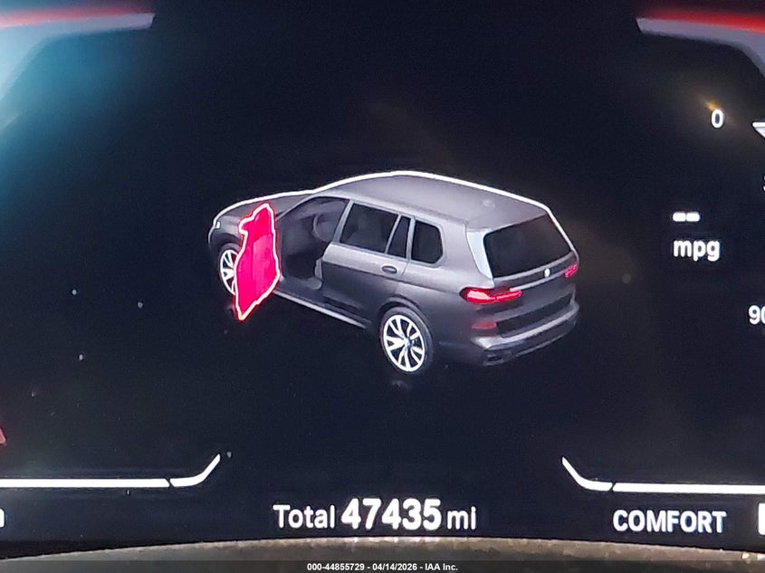 2022 BMW X7 xDrive40I VIN: 5UXCW2C09N9L77396 Lot: 44855729