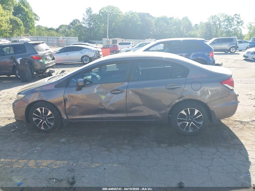 2015 Honda Civic 1.8 Ex grey Lot 111044855743 Vin 19XFB2F81FE005981