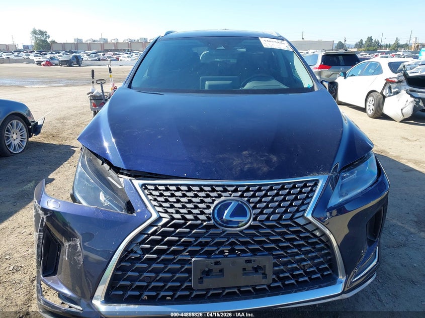 2020 Lexus Rx 3.5 Rx 450H blue Lot 111044855826 Vin 2T2HGMDA9LC051852