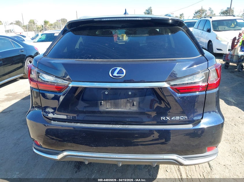 2020 Lexus Rx 3.5 Rx 450H blue Lot 111044855826 Vin 2T2HGMDA9LC051852