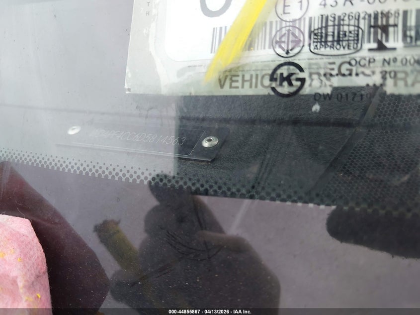 2013 Mercedes-Benz Sprinter 3500 VIN: WDAPF4CC6D5814563 Lot: 44855867