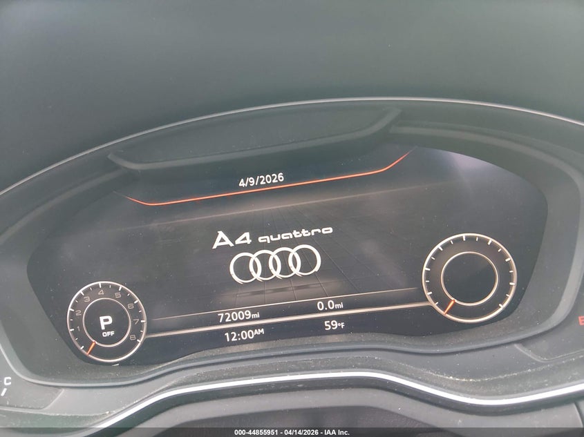 2017 Audi A4 2.0T Premium VIN: WAUENAF46HN019378 Lot: 44855951