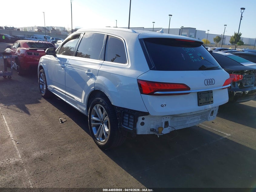 2025 Audi Q7 2.0 Premium 45 Tfsi Quattro Tiptronic white Lot 111044855959 Vin WA1ACBF70SD001814