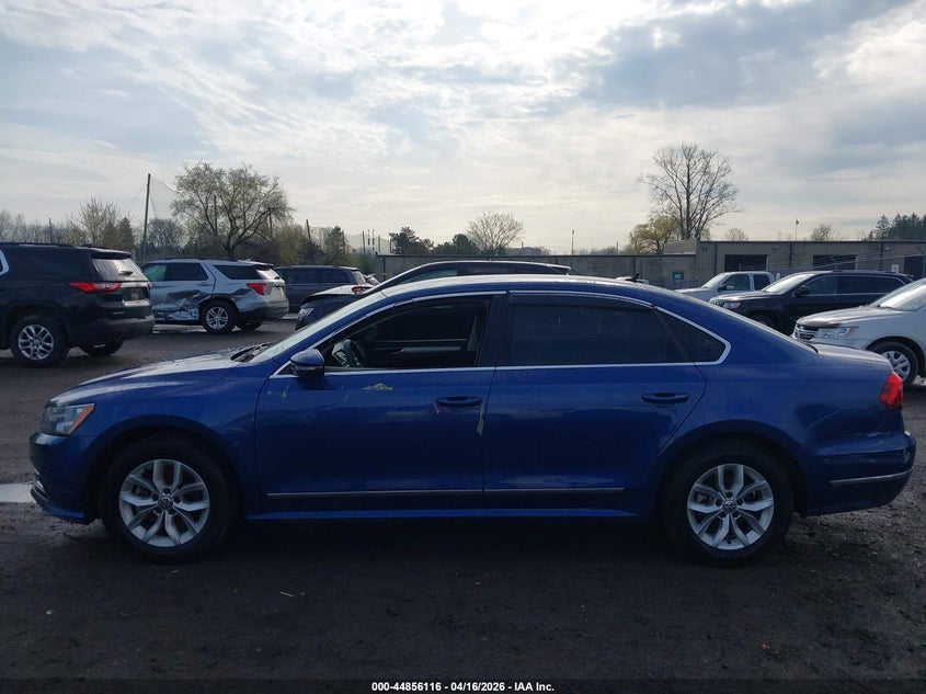 2017 Volkswagen Passat 1.8 1.8T S blue Lot 111044856116 Vin 1VWAT7A36HC053998
