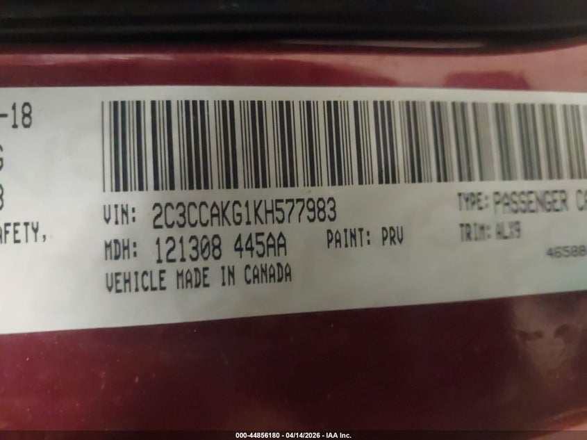 2019 Chrysler 300 3.6 Limited Awd brown Lot 111044856180 Vin 2C3CCAKG1KH577983
