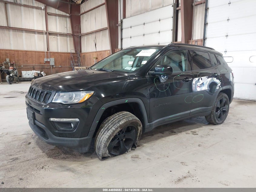 2019 Jeep Compass 2.4 Altitude 4X4 black Lot 111044856582 Vin 3C4NJDBB1KT744124