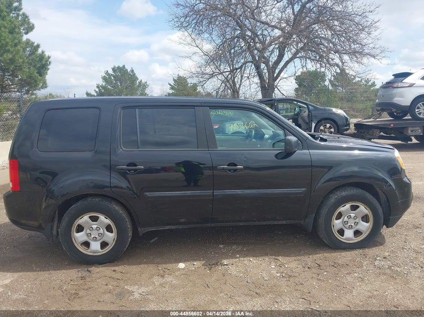 2014 Honda Pilot Lx VIN: 5FNYF4H20EB015511 Lot: 44856602
