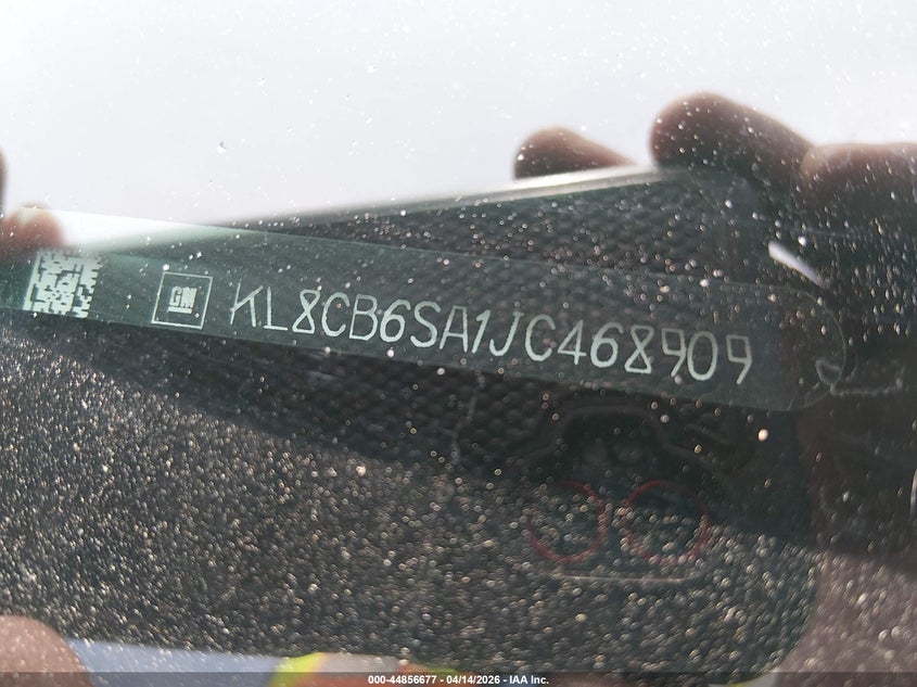 2018 Chevrolet Spark Ls Cvt VIN: KL8CB6SA1JC468909 Lot: 44856677