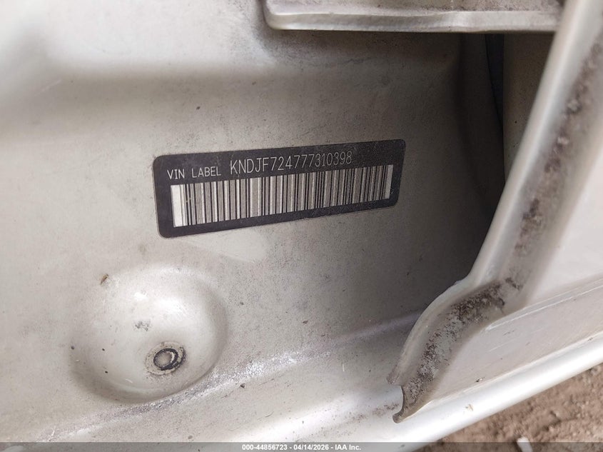 2007 Kia Sportage Lx VIN: KNDJF724777310398 Lot: 44856723