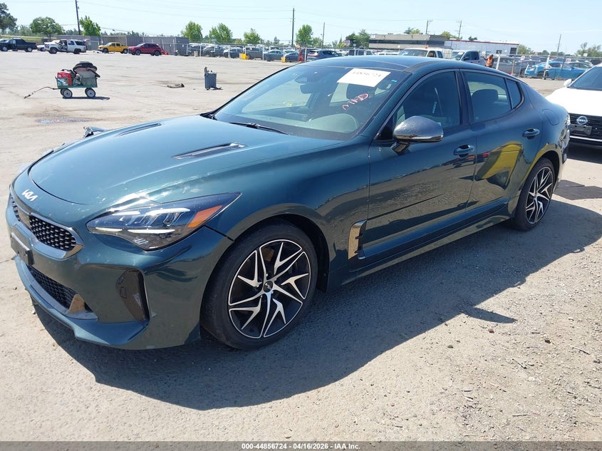Vin: knae35ld2n6122160, lot: 45354032, kia stinger gt-line 20222