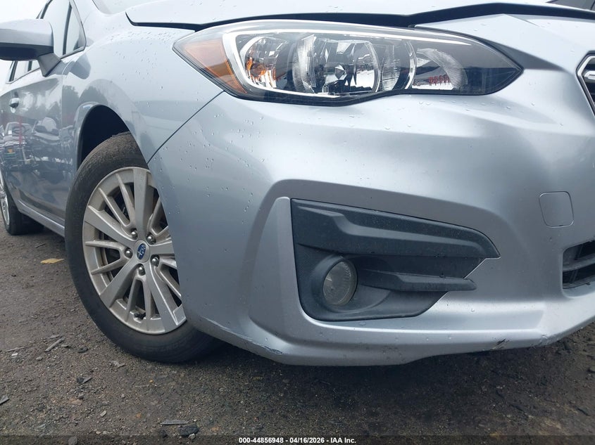 2017 Subaru Impreza 2.0 2.0I Premium silver Lot 111044856948 Vin 4S3GTAD68H3736401