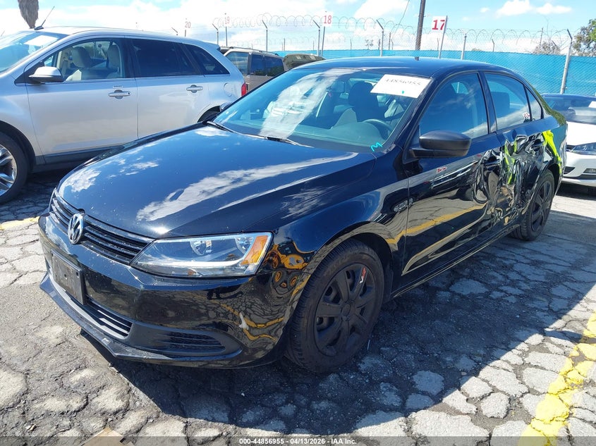 2012 Volkswagen Jetta 2.0 2.0L S black Lot 111044856955 Vin 3VW2K7AJ2CM117158
