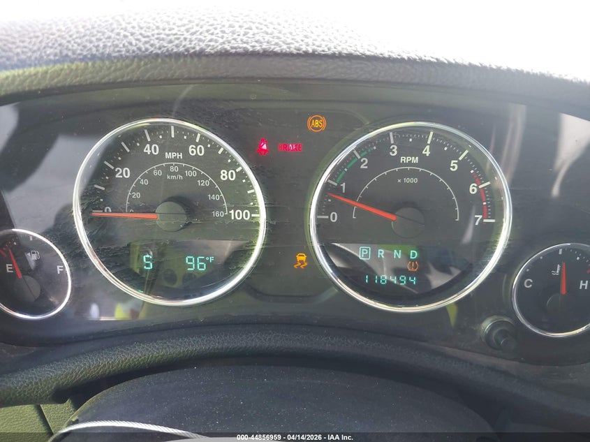 1J4AA2D15BL588909 2011 Jeep Wrangler / 3.8 Sport red